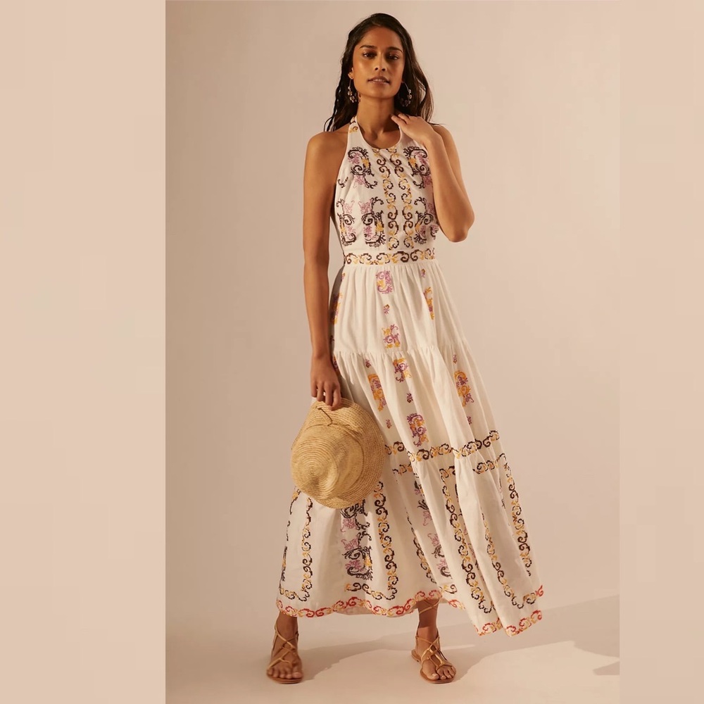 Medallion Halter Maxi Dress
Anthropologie